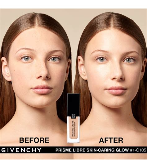 givenchy prisme libre skin-caring glow свотчи|PRISME LIBRE SKIN.